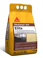 Junta mineral porcelánica flexible, 5 Kg, SikaCeram®-670 Elite de Sika, gris